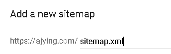 add a new xml sitemap