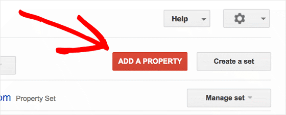 กดปุ่ม add property เพื่อเพิ่มเว็บใน GSC